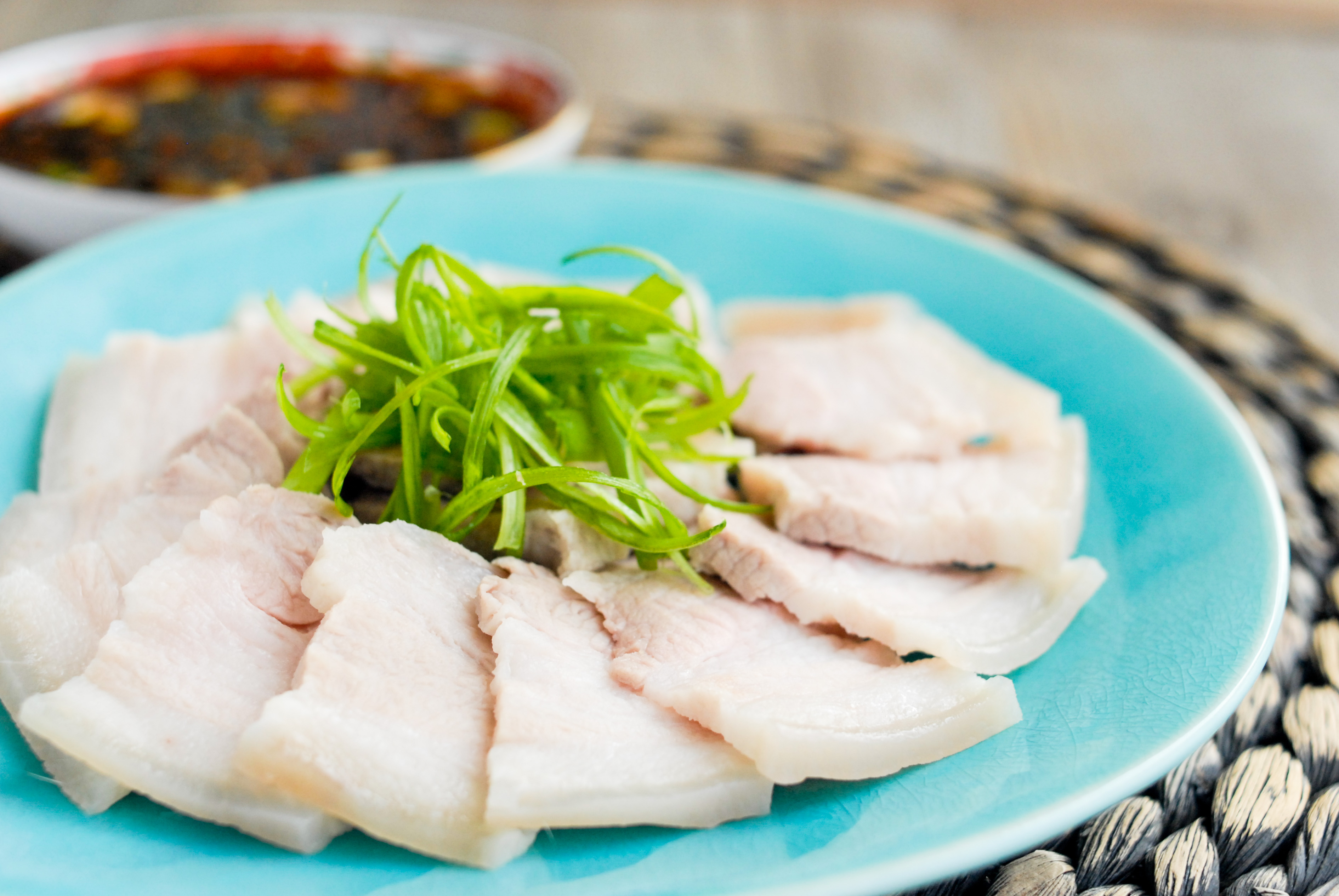 Sliced Pork Belly With Garlic Sauce